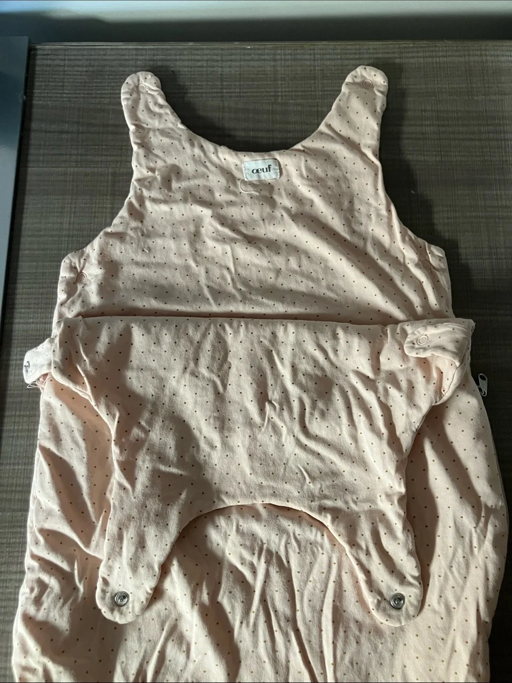 Oeuf Pale Pink Dot Sleep Sack for Kids